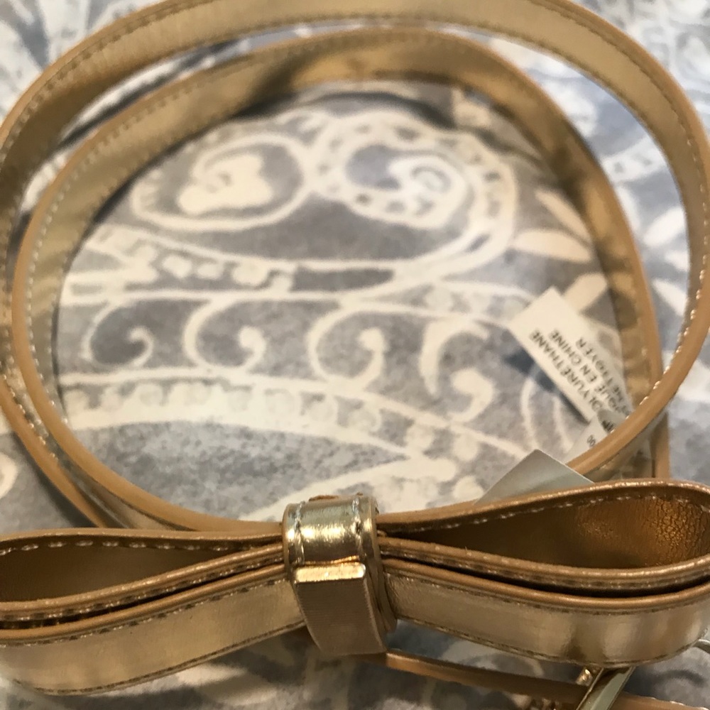 Lilly Pulitzer Gold Bow Belt